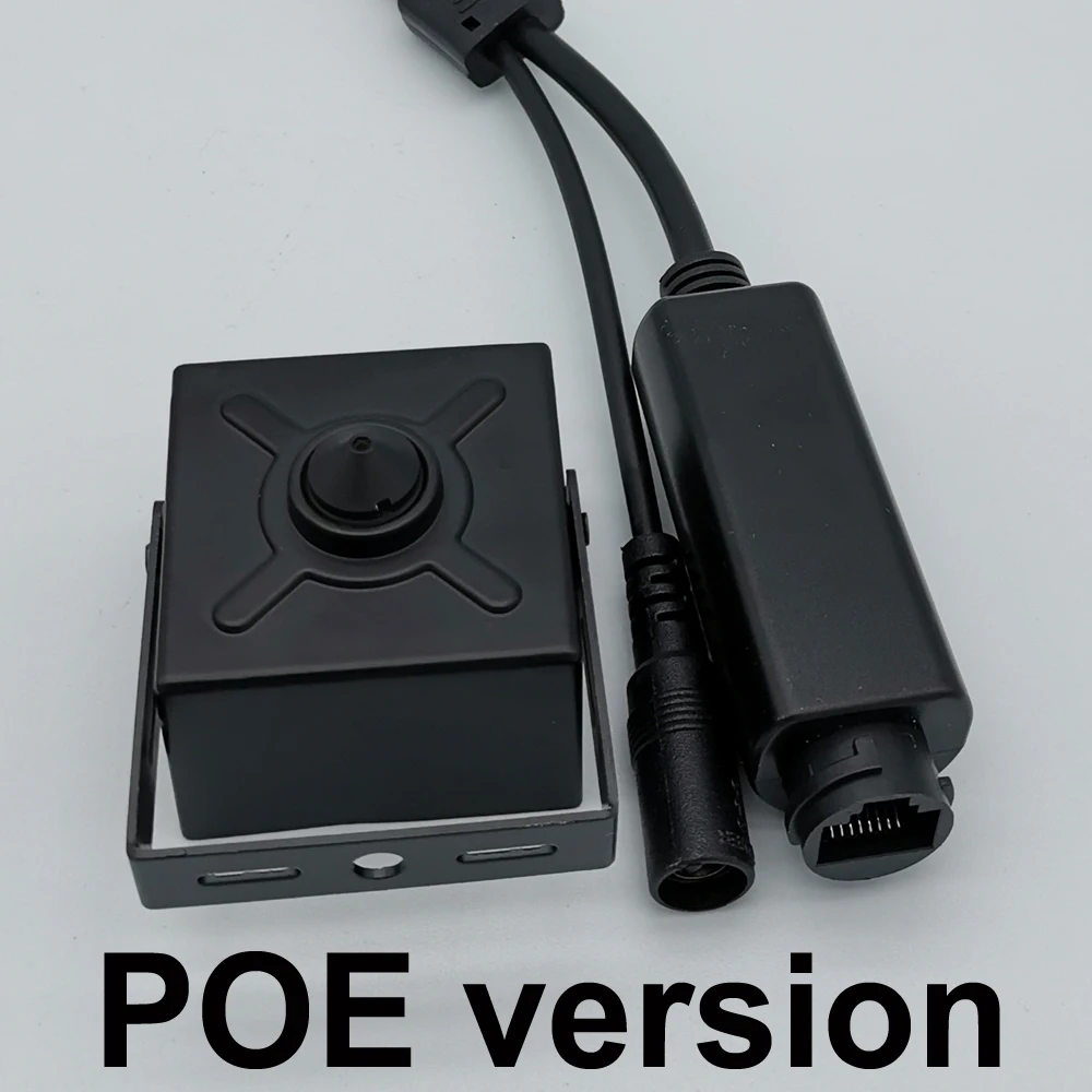 4K 8MP Wifi PoE StarlightIMX415 Pin кубическая квадратная мини IP-камера с отверстием Корейская