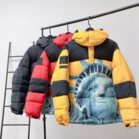 winter jacket clothes women men of the same paragraph couples cotton jackets loose stand up collar warm bread jacket down coat