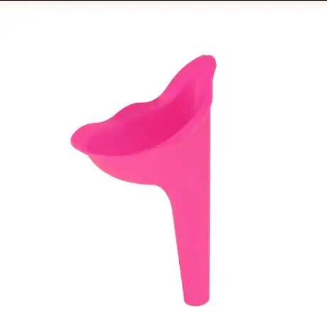 Pink Дизайн женский писсуар для путешествий на открытом воздухе кемпинга мягкое Силиконовое устройство для мочеиспускания стоящее& мочиться женский писсуар Туалет - Цвет: Pink