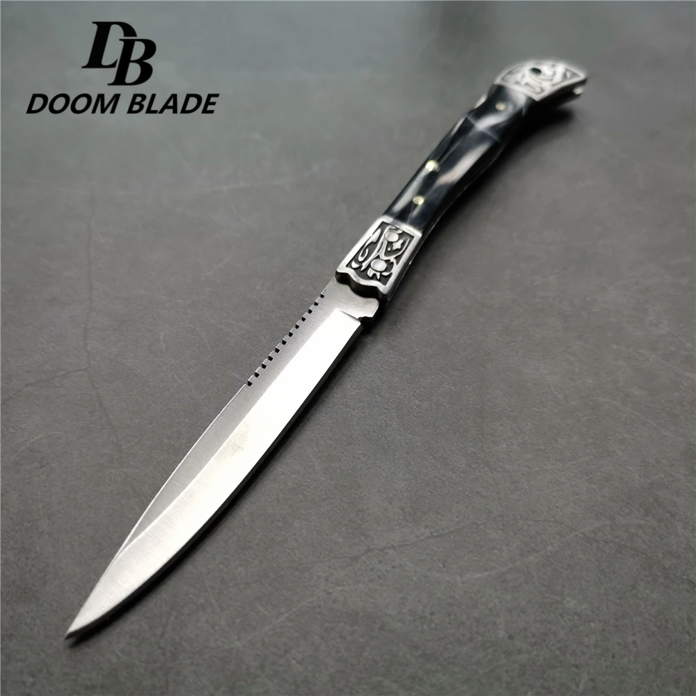 M 5,7 ''/7,3''/9 '') 55HRC s m l складной нож Мини Карманный Кошелек Брелок-нож для выживания EDC инструмент Резак Овощечистка - Цвет: M