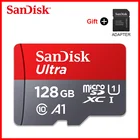 5 шт. 100% Оригинальный двойной флеш-накопитель SanDisk 128GB карта Micro SD карта 128 г Class10 TF карты 128 ГБ макс 120 МБс. A1 слот для карт памяти для смартфона wадаптер