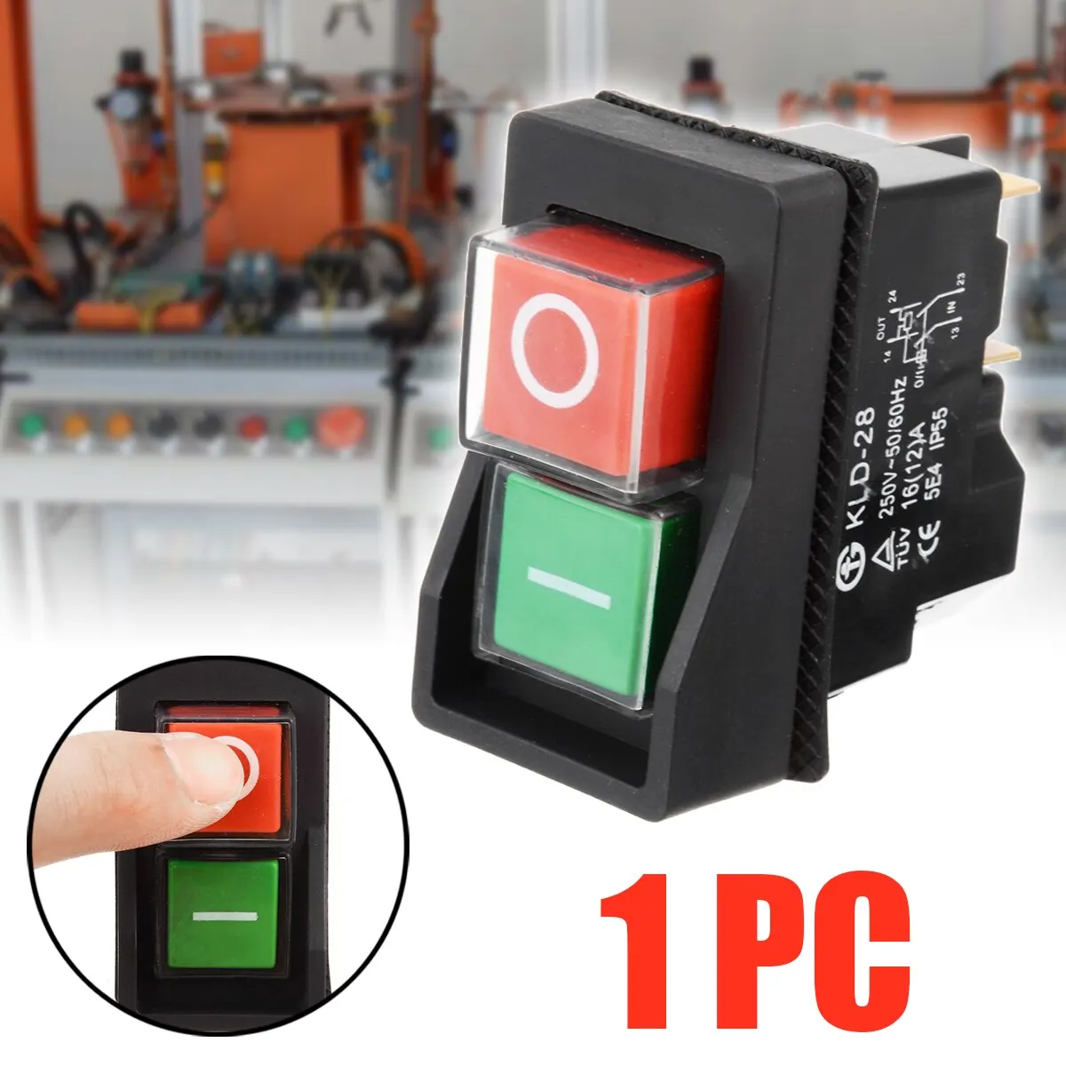 1 шт. 250 В IP55 KLD28 4 Pin Start Stop On Off переключатель водонепроницаемый вкл/выкл кулисный переключатель подходит для мастерских машин