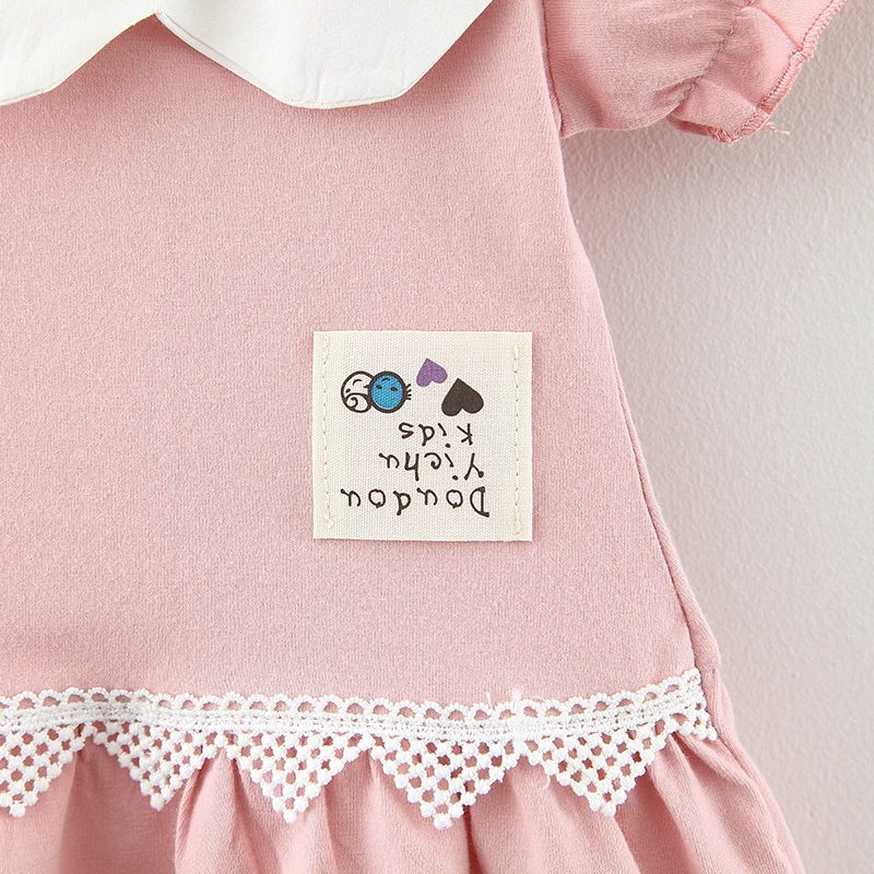 Милое детское платье YALOODE с мультяшным рисунком хлопковая летняя одежда для