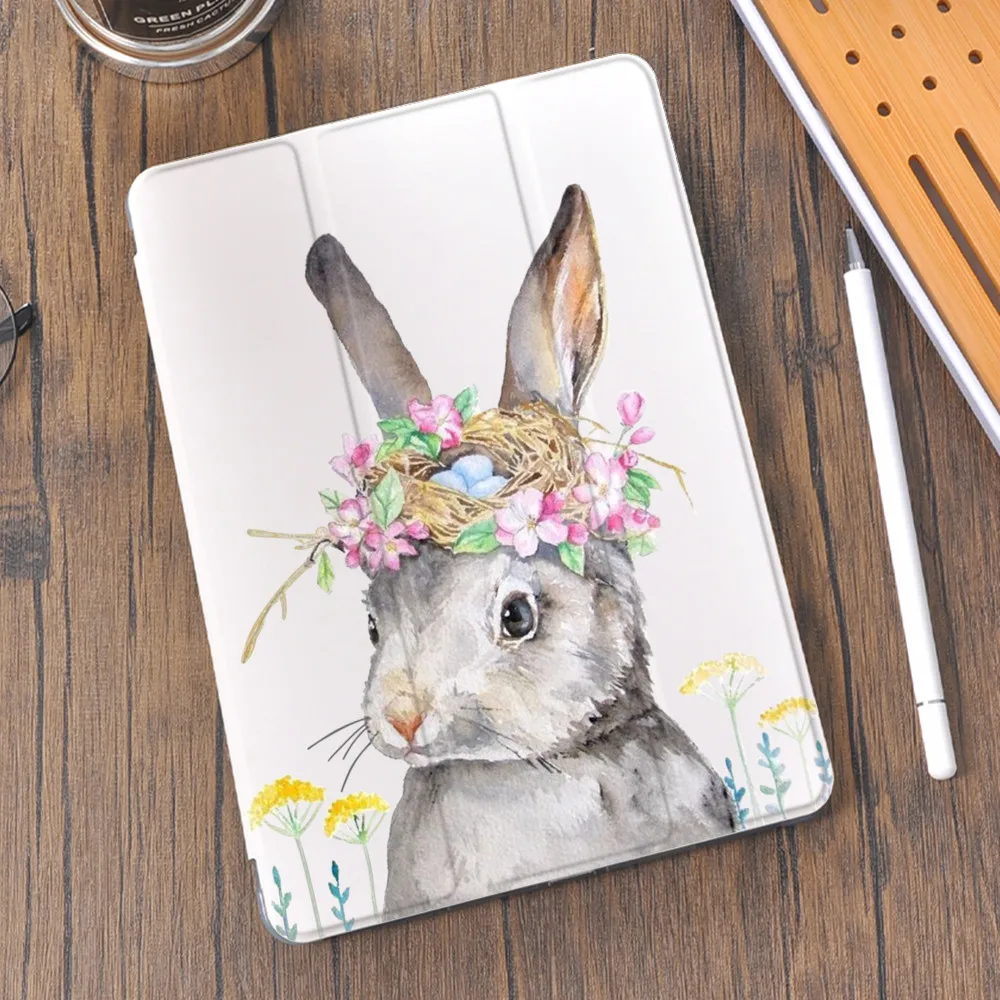 

Cute Rabbit Koala For iPad Pro 11 12.9 Case 2020 Luxury Soft Silicone For iPad Air 4 Funda iPad 7th 8th Generation Case Mini 5 4