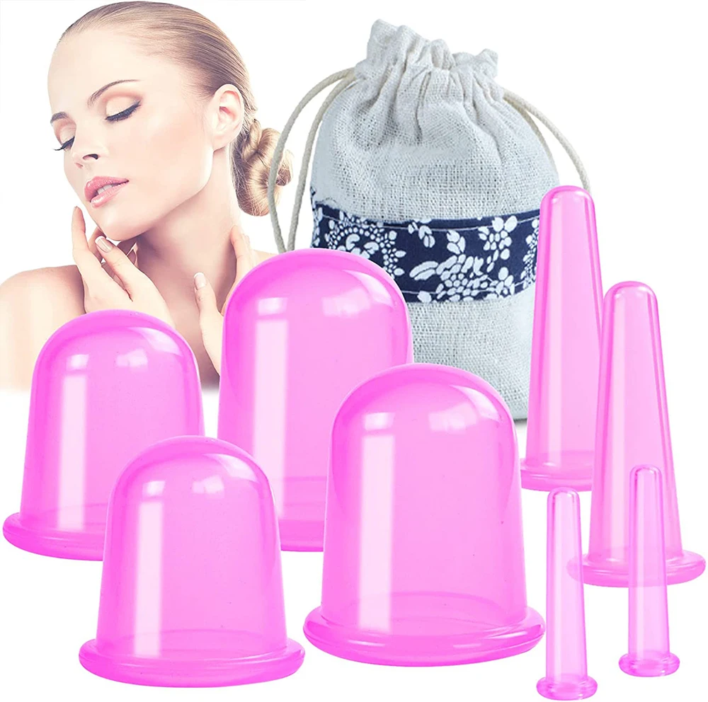 

Cupping Set Harder Sturdier Dynamic Silicone Cupping Therapy Sets Chinese Silicone Massage Cups with Face and Body Decompression