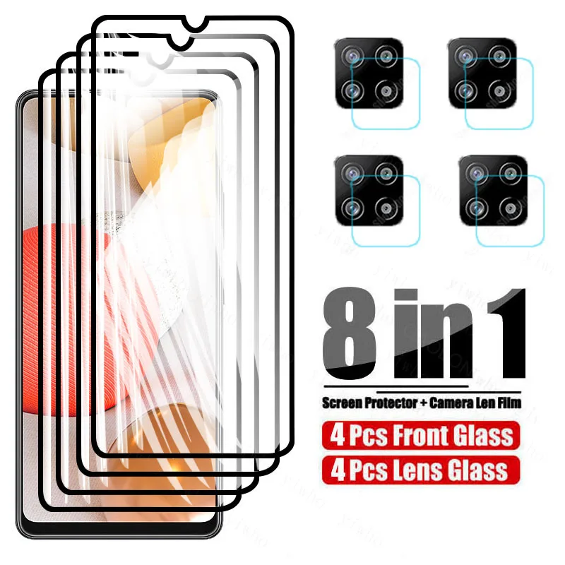 

Camera Tempered glass For Samsung Galaxy A72 A52 A42 A32 A12 A02 5G/4G Full Cover Screen protector Samsun A 72 52 Safety Film