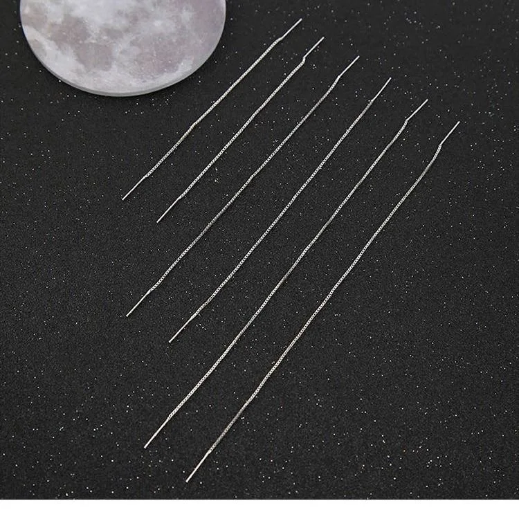 

S925 Pin Long Tassel Ear Line Jewelry Korean Version of Simple Earrings Wild Temperament Hypoallergenic Earrings Trend Earrings