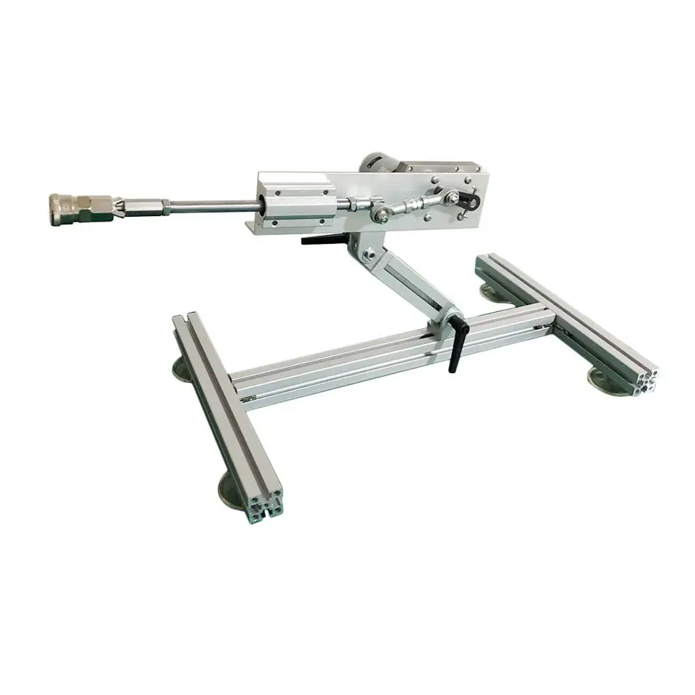 

DIY Reciprocating Linear Motor Stroke 150mm Adjustable Angle Aluminium Alloy Stand Pneumatic fittings for Linearly Motor