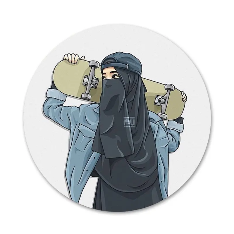 

Muslim Islam Bismillah Icons Pins Badge Decoration Brooches Metal Badges For Backpack Decoration