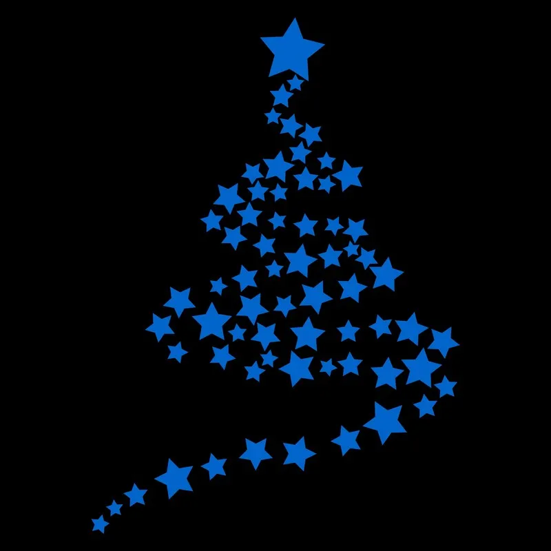 Светящиеся звезды детская комната стена Рождественское украшение мебель