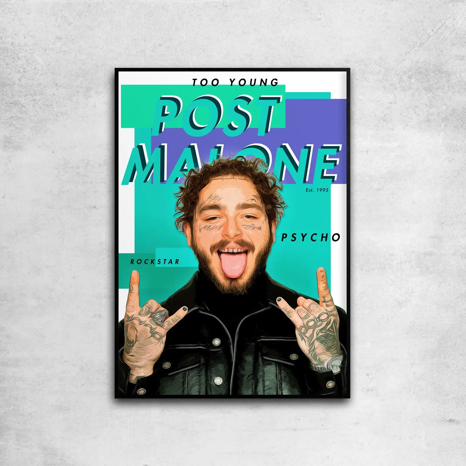 Настенная картина в стиле хип-хоп настенный постер рэпера Канье Уэста музыки