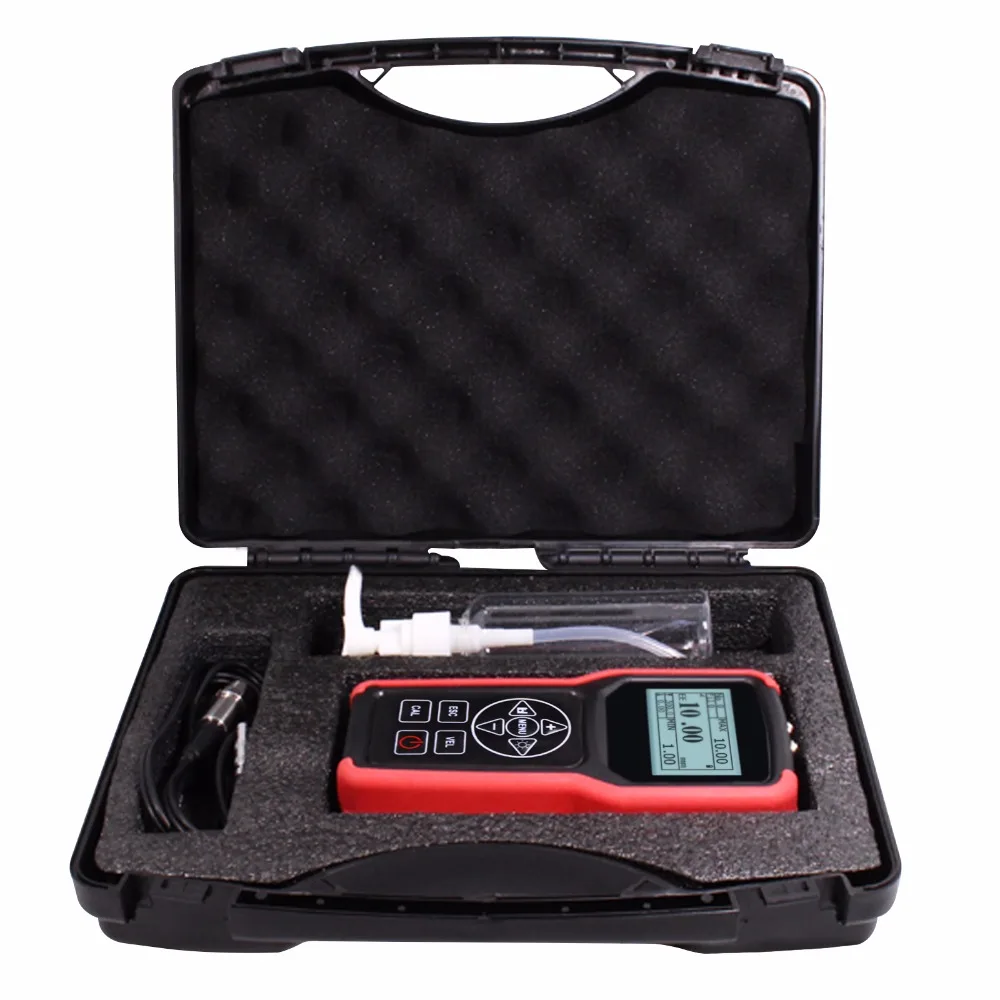 

Ultrasonic Metal Steel Aluminum Glass Fiber Thickness Velocity Gauge Meter Tester with Backlight Internal Memory 100000 LCD