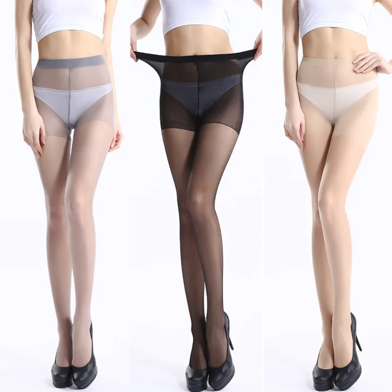 1 пара женские элегантные тонкие колготки плоский и телесный светильник открытые