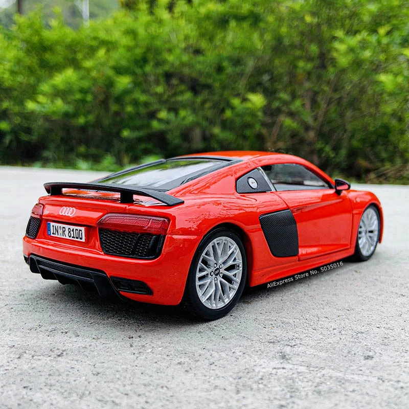 Спортивный автомобиль Maisto 1:24 Audi R8 V10 Plus литой под давлением модель автомобиля