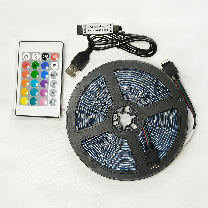 Светодиодная лента RGB 2835 с пультом ДУ 5 В USB | Лампы и освещение