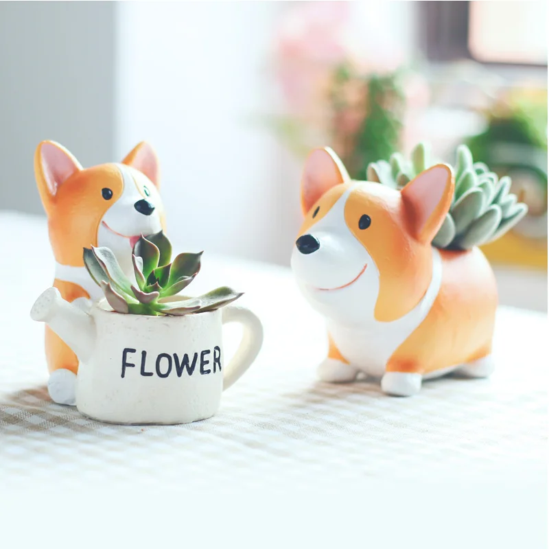 

Cute God Flower Pot Resin Garden Decor ваза Succulents Plant Pot For Balcony Living Room Decor Flower Pots подставка для цветов