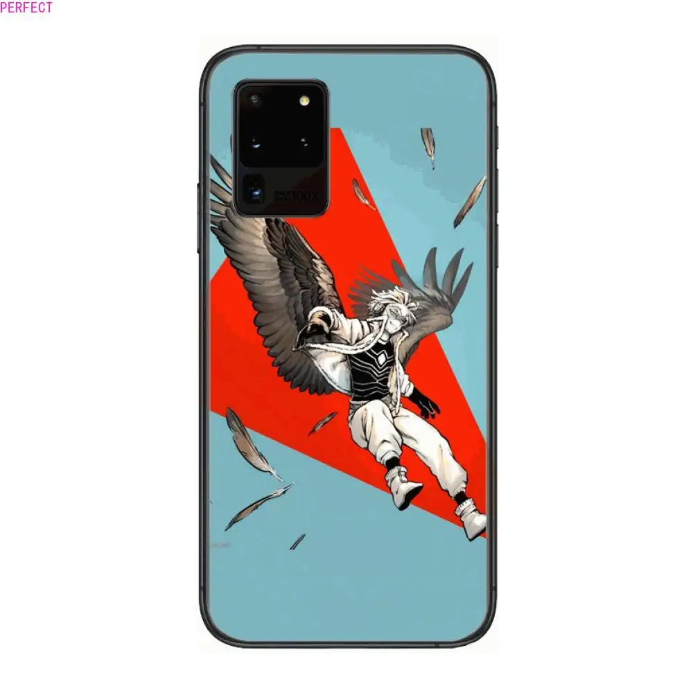 

Anime Bnha hawks casaco Phone cover hull For SamSung Galaxy S 6 7 8 9 10 20 21 Plus Edge E note 5G Lite Ultra black soft bumpe