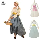 Женский пионерский костюм ROLECOS, садовый костюм, домашняя работа, платье историческая реконструкция, костюм Гражданская война, горничная, Пилигрим, Калифорния, шляпа