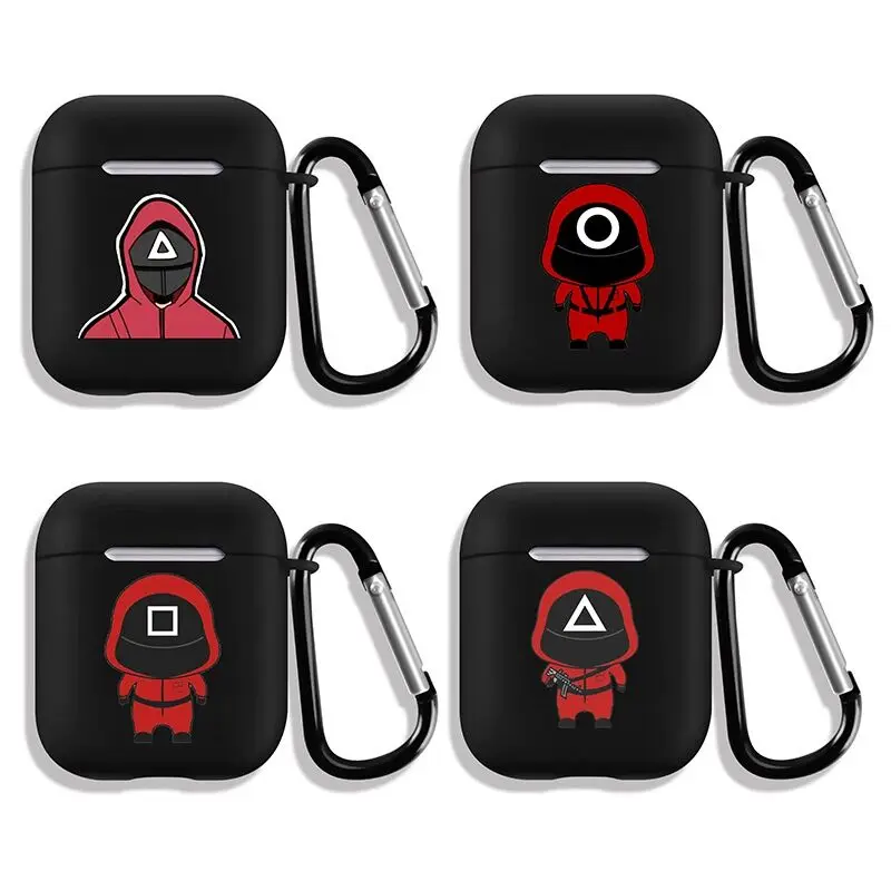 

Survival Game For AirPods 2 1 Mini 3D Black For Airpods Case Cool Soft Silicone Cover Case Headphones Cover