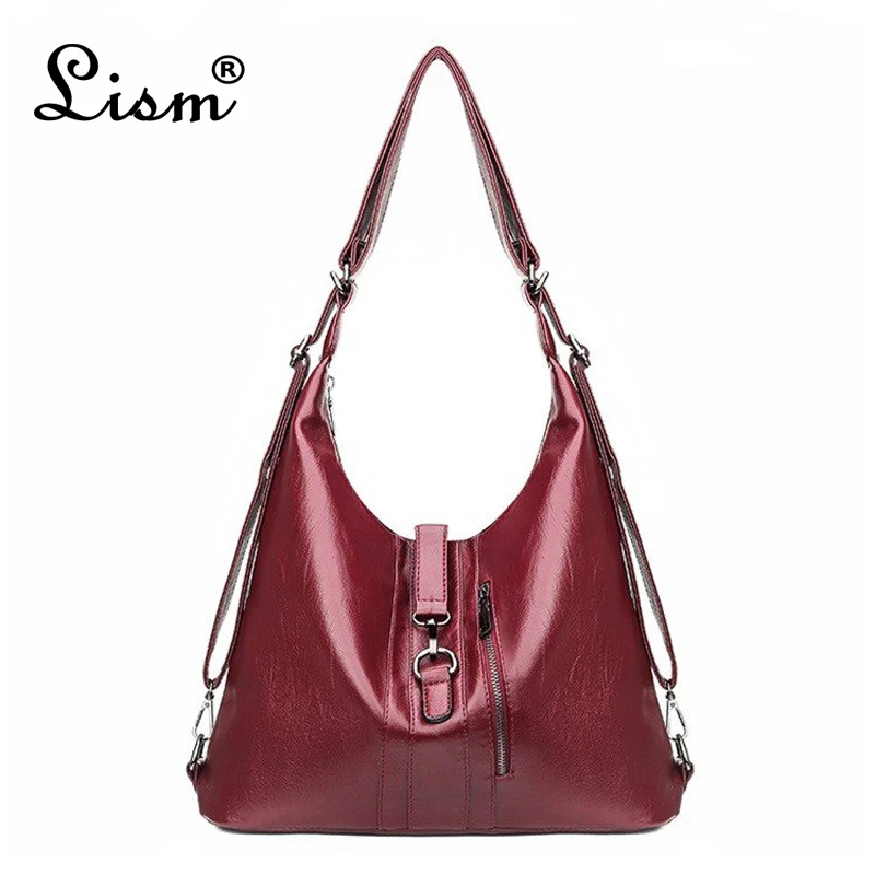 Женская сумка из искусственной кожи сумки на молнии вместительные Хобо женские