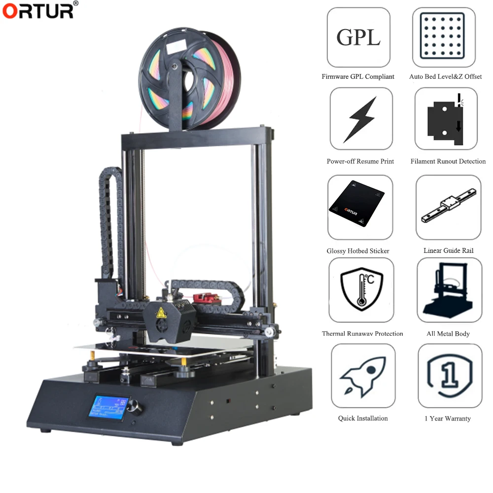 Набор для 3D принтера Ortur4 V1 нить из пла пластика 1 кг новейшая печать набор сделай
