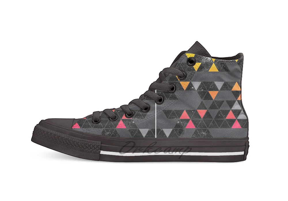 Gradient Space breathable Casual High Top lace-up Canvas shoes sneakers Drop shipping | Спорт и развлечения