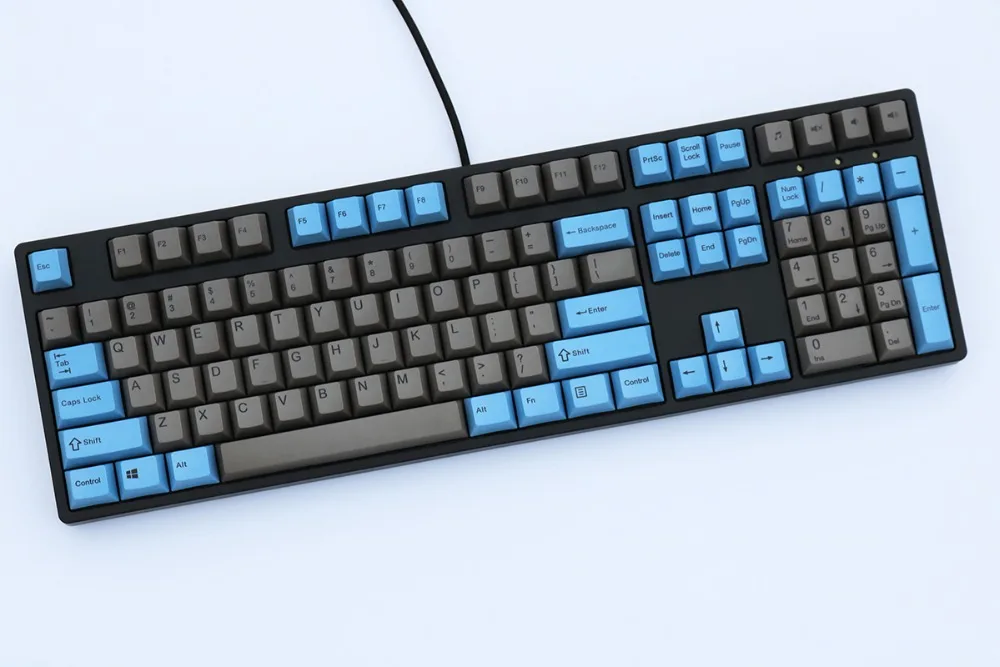 Синий и серый микс keycap 108/133 клавиш PBT Вишневый профиль краситель-сублимированный MX Переключатель для механической клавиатуры keycap не клавиатура