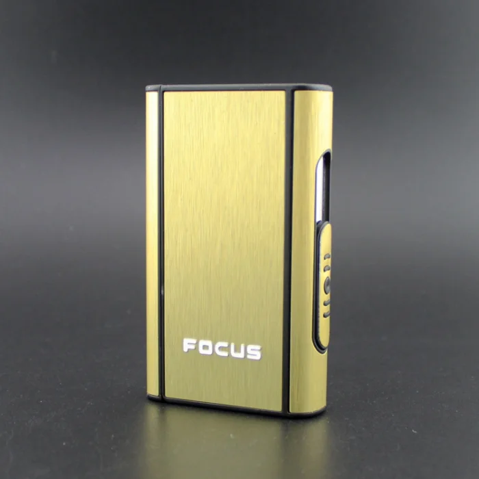 Новинка 1 шт. чехол для сигарет из алюминиевого сплава автоматический держатель 10