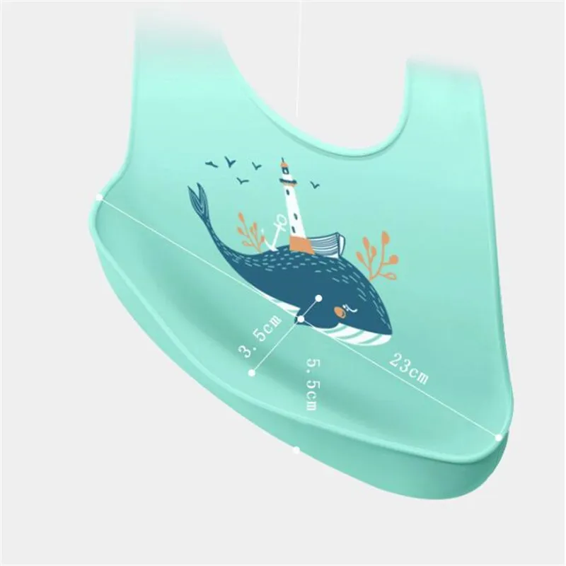 Нагрудники водонепроницаемые детские силиконовые нагрудники Слюнявчики для