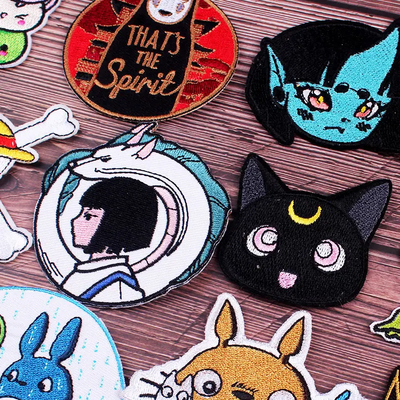 Нашивка с рисунком из японского аниме нашивки вышивкой на одежду в виде