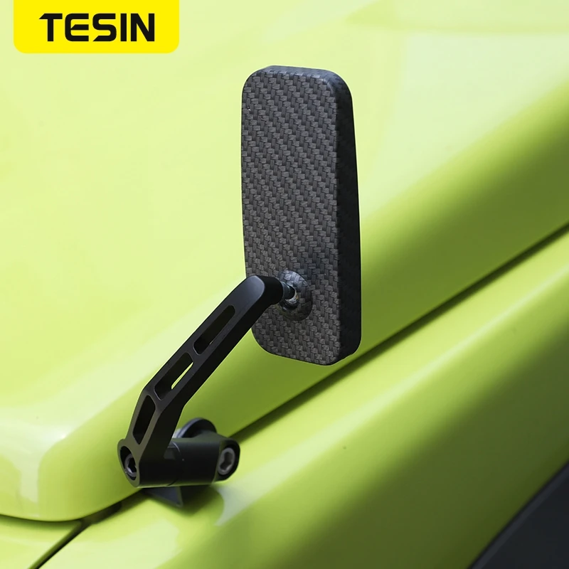 Зеркало заднего хода TESIN накладка на капот автомобиля для Suzuki Jimny JB74 2019 + черное
