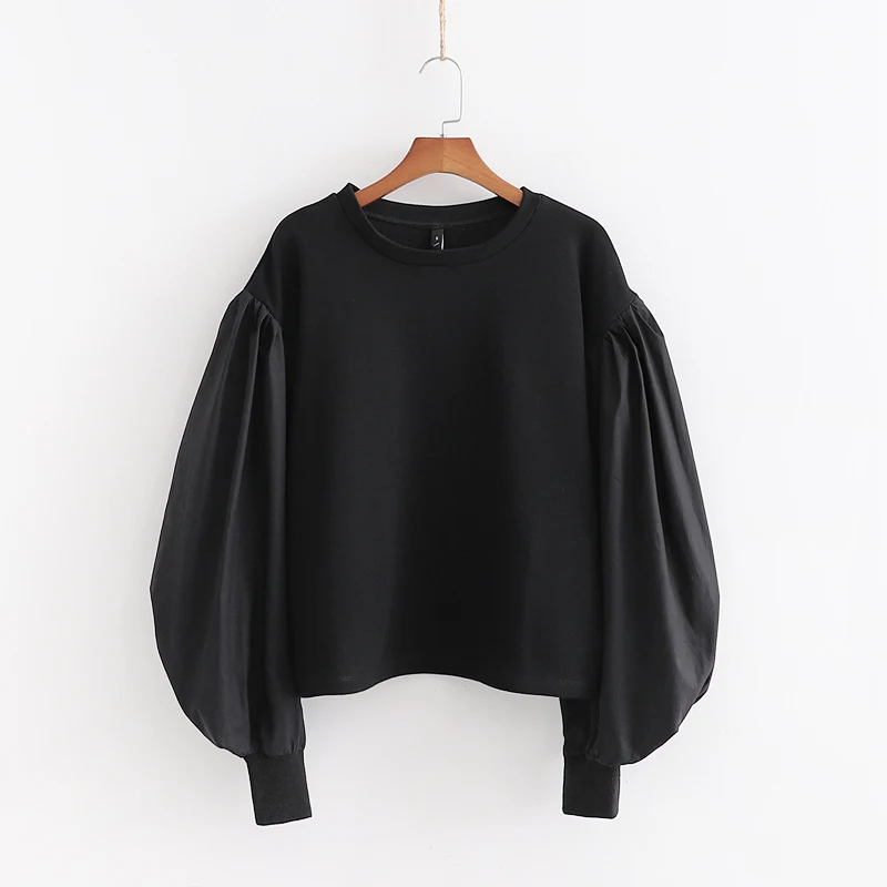 Женский свитер с широкими рукавами фонариками осенняя Новинка 2019 модные