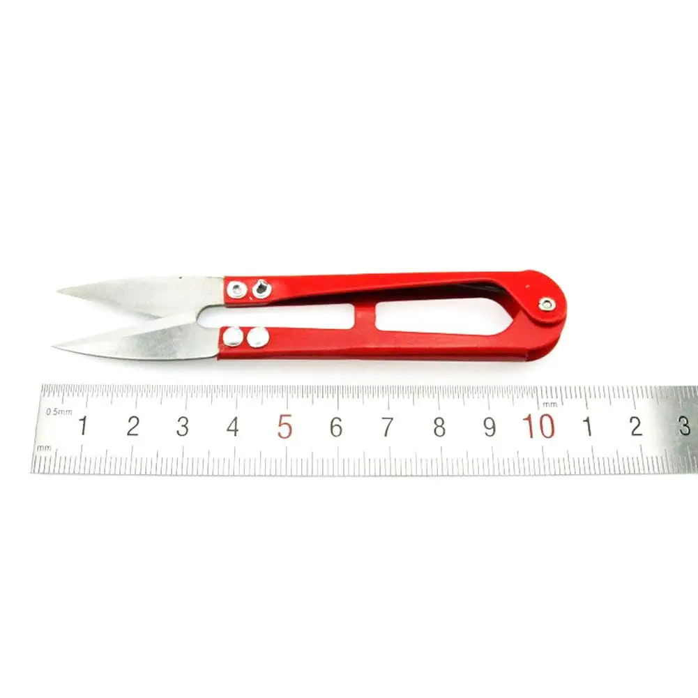 

Small Scissors U-shaped Tailoring DIY Steel Spring Scissors V-Typed Hand-embroidered Small Yarn Spring Scissors Sewing Supplies