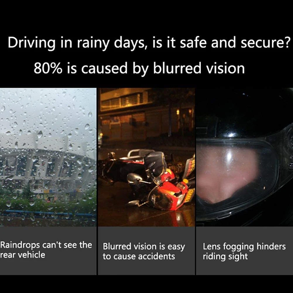 

Motorcycle Helmet Visor Anti Fog Film Universal Rainproof Fog Resistant Patch Film for Motorbike Helmet Shield Racing Accessorie