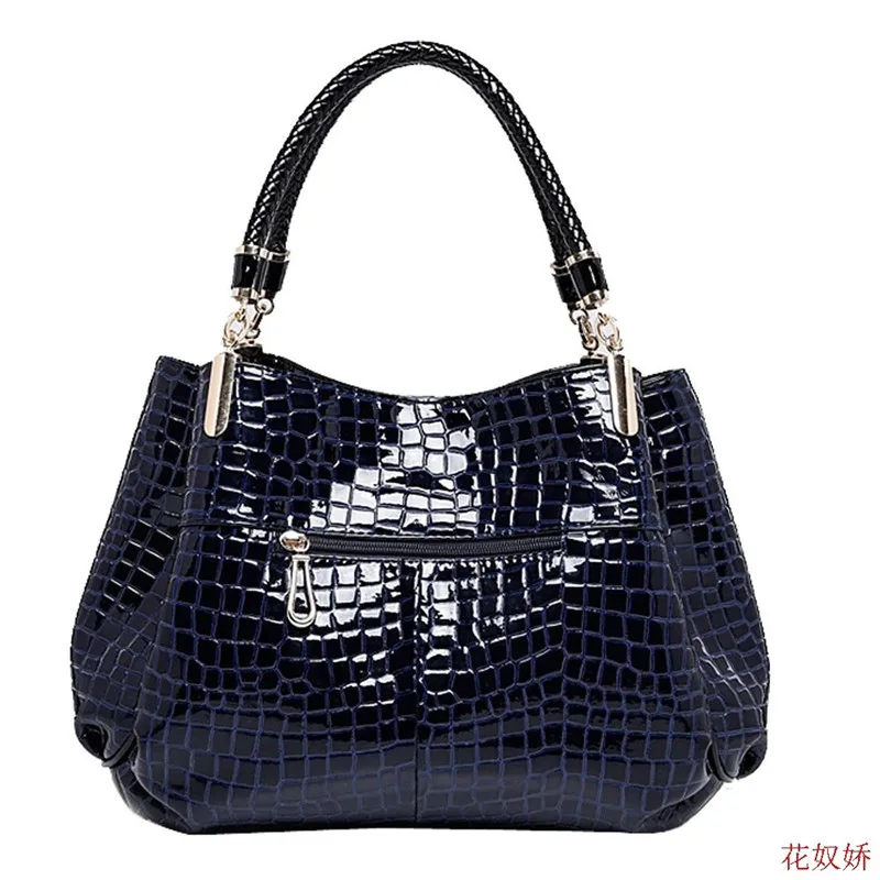 Женская сумка из лакированной кожи с крокодиловым узором|bag women handbag|women handbagswomen bag |