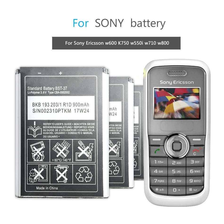 BST 37 для Sony Ericsson K750 D750i W800i W810i K600 K610i K200i K220i W810C W700C W710C W550C J100i T280i V600
