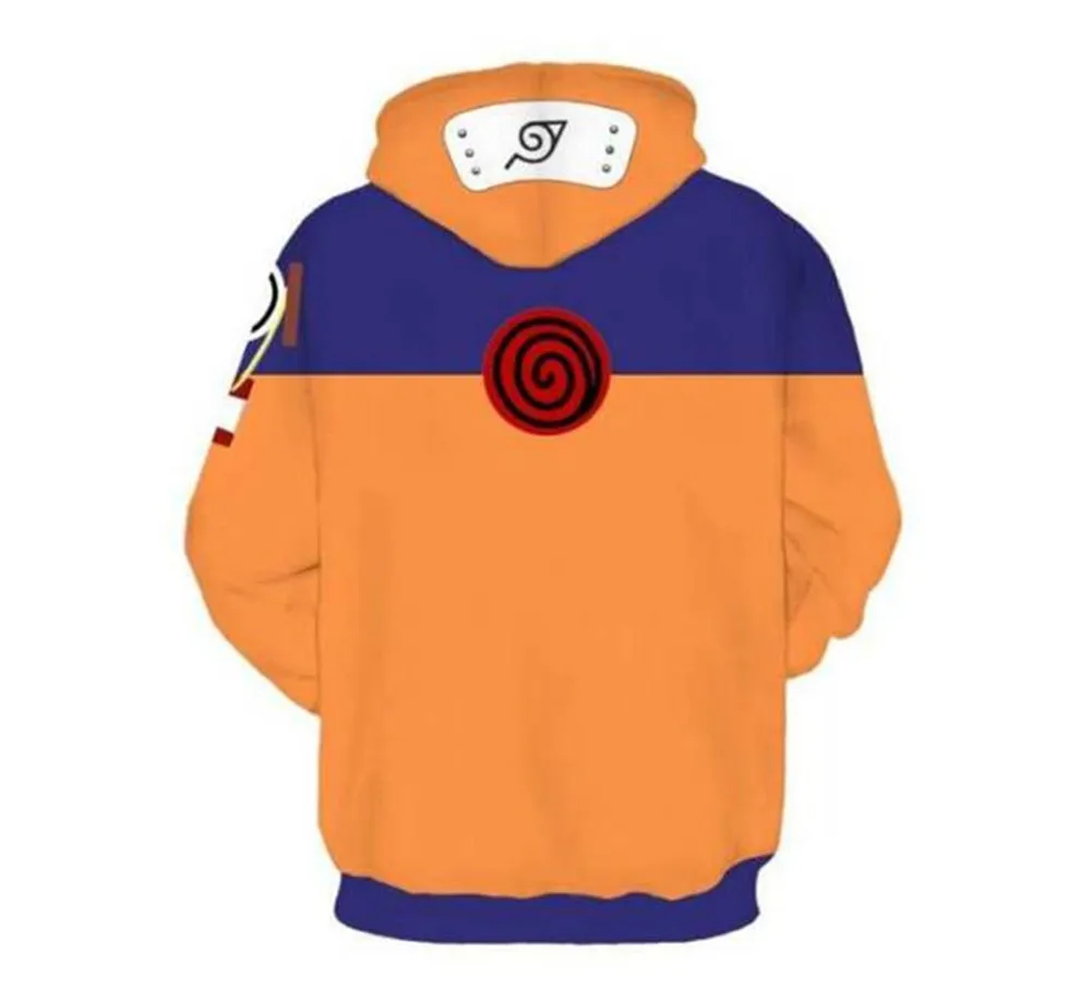 Японский ниндзя Узумаки Хатаке Какаши пальто 3D печать на молнии куртка Костюмы