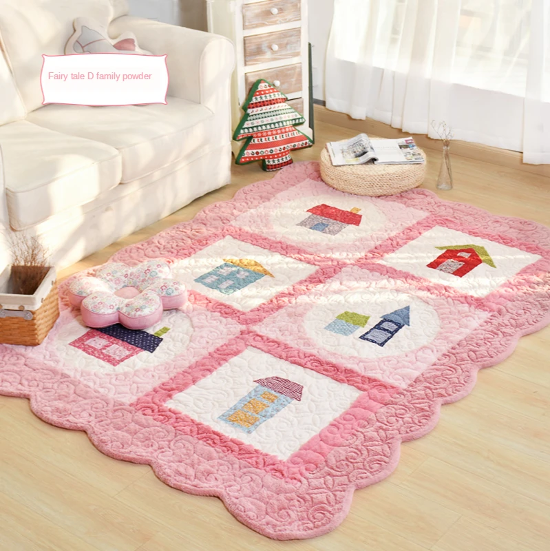 

Thicken Short Plush Bedroom Full Rectangular Floor Mat Cute Carpet Baby Room Decorations Home Decorations Area Rug Large