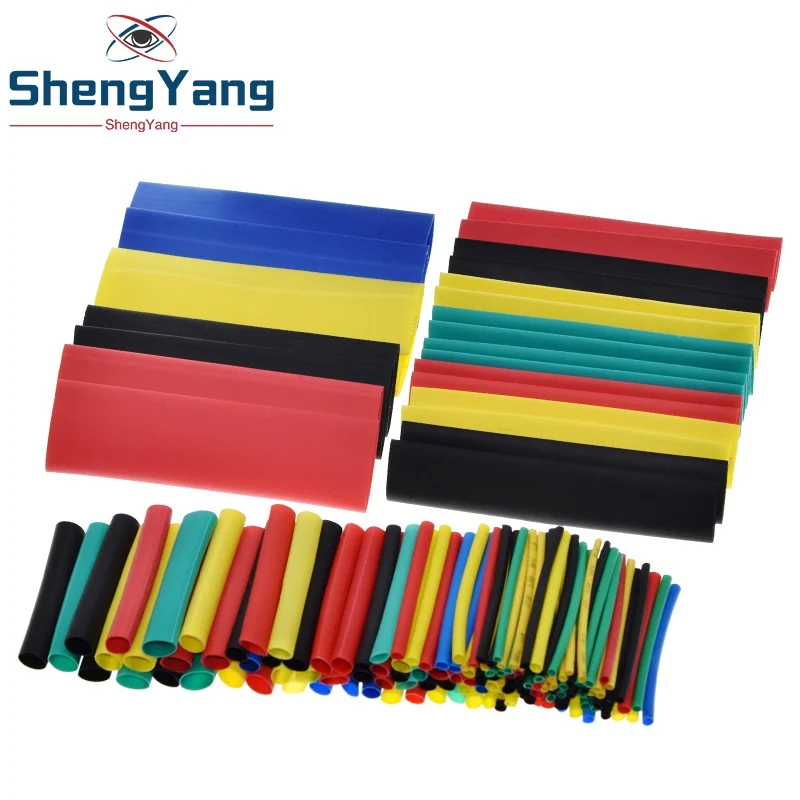 Комплект разнообразных термоусадочных трубок полиолефиновые трубки с