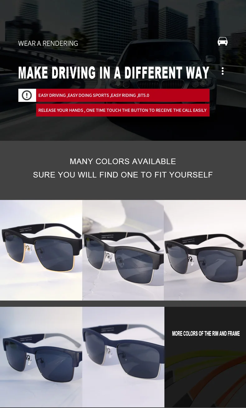 Smart eye ware очки Bluetooth Вызов bluetooth musicanti синий свет линзы поляризованные солнцезащитные очки Беспроводная стерео музыка для мужчин бизнес