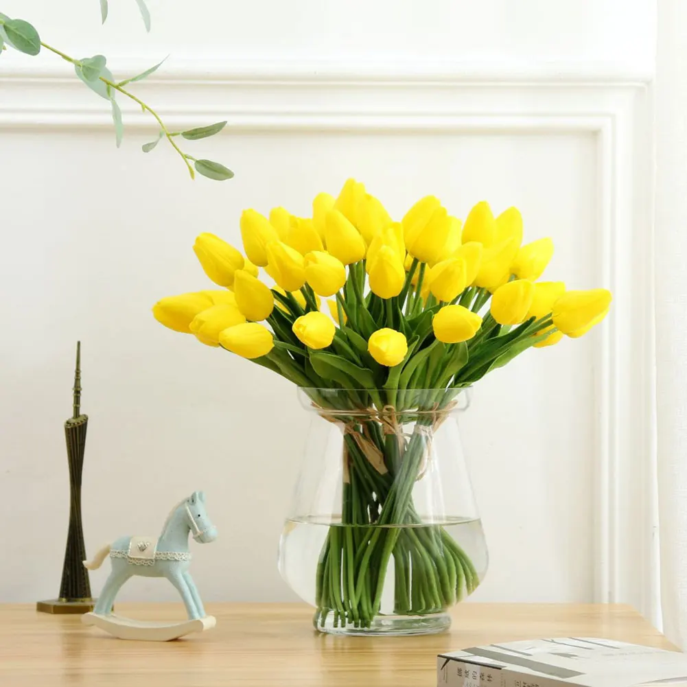 Новый 10 шт Букет Искусственный тюльпан домашний сад свадебный цветок