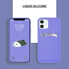 Роскошный мягкий силиконовый защитный чехол-бумажник с отделением для карт для телефона iPhone 11 12 Pro Max XS SE 2020 Mini XR X 6S 6 8 7 Plus, чехол