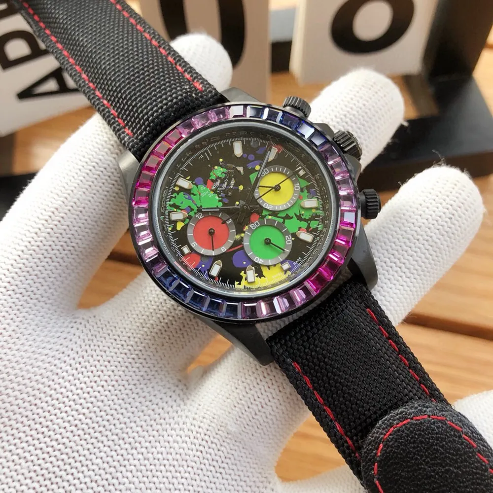 Мужские автоматические механические часы ETA4130 роскошные брендовые светящиеся с