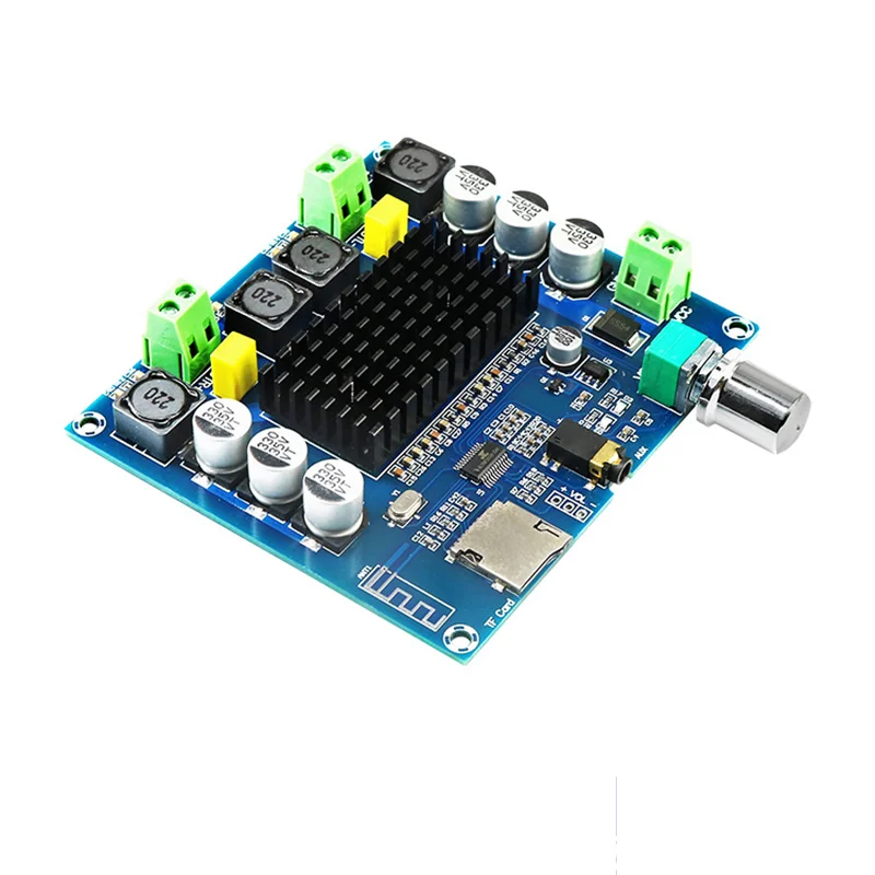 

Bluetooth 5,0 TDA7498 плата цифрового усилителя 2x100 Вт динамик стерео аудио модуль усилителя Поддержка TF-карты AUX XH-A105