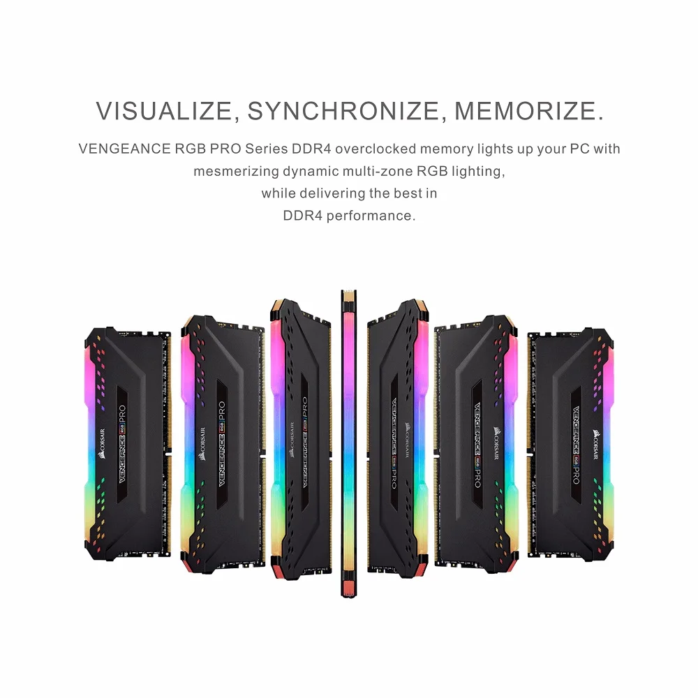 CORSAIR ddr4 pc4 озу 8 гб 3000 мгц RGB PRO DIMM память для настольного компьютера с поддержкой