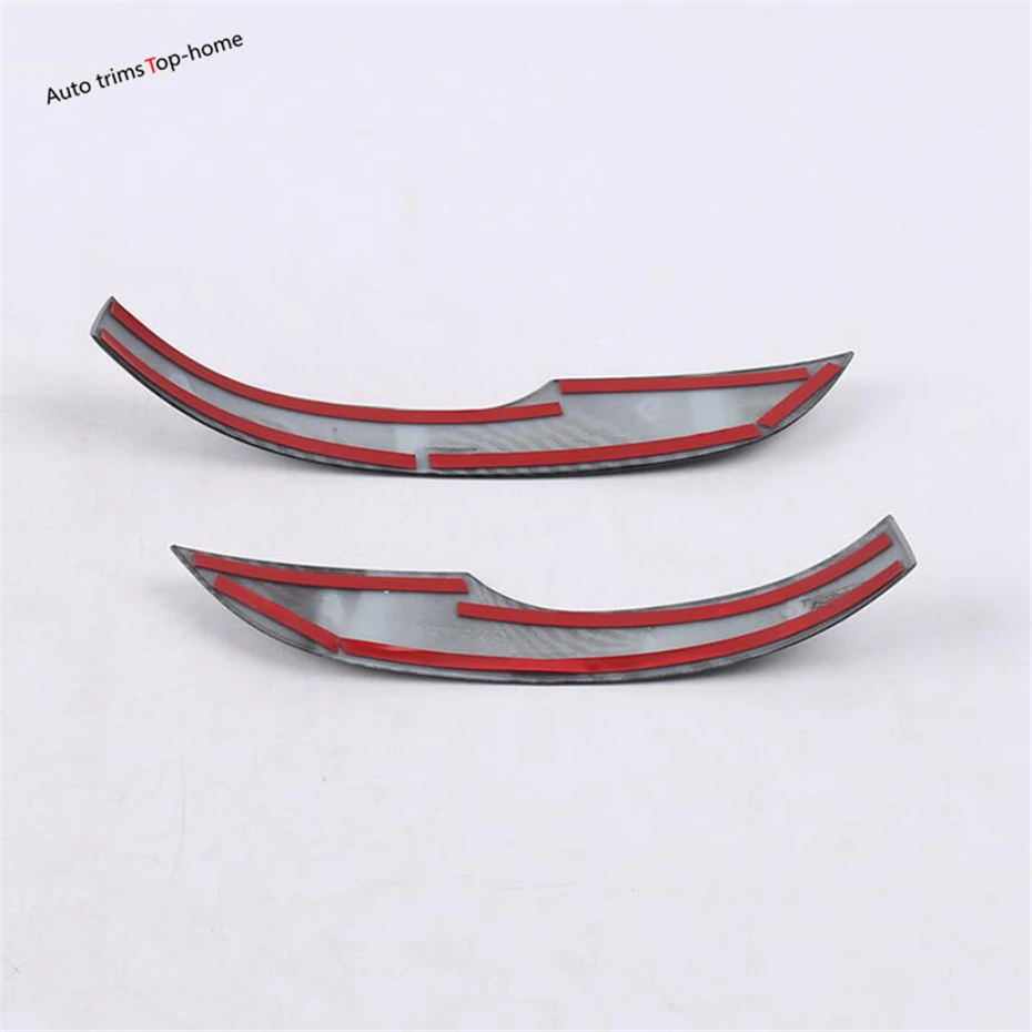 

Car Door Rearview Mirror Overlay Strip Cover Trim For Ford Focus 2019 2020 2021 ABS Chrome / Carbon Fiber Look Exterior Kit