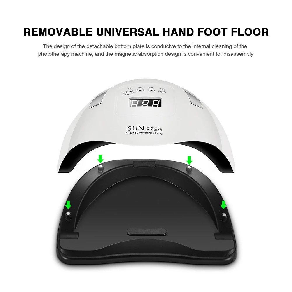 Светодиодный УФ лампы для ногтей Гель лак отверждения 180W Pro маникюра и педикюра