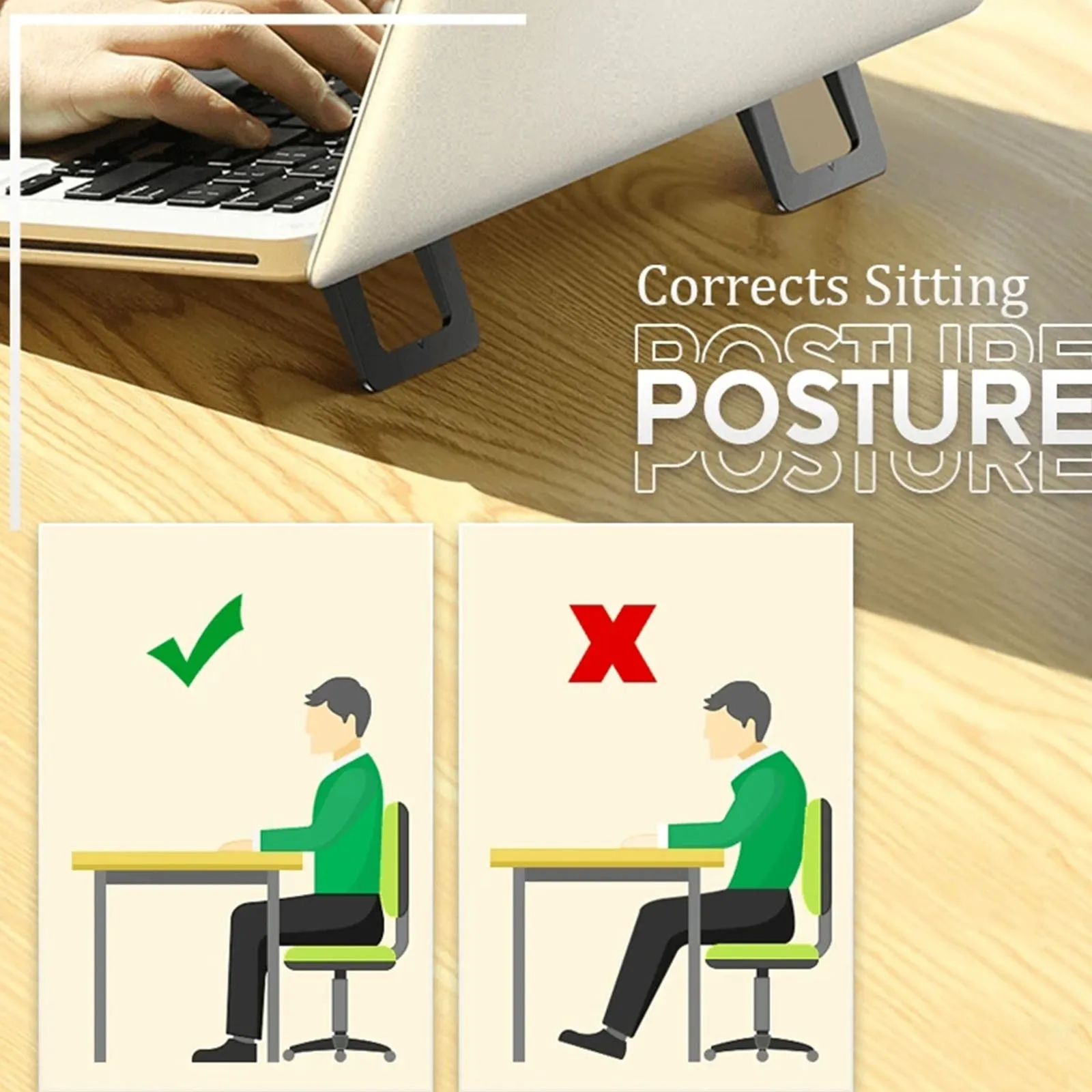 

Laptop Stand Desktop Heightening Radiator Self-adhesive Invisible Laptop Stand Portable computer bracket Artificial mechanical