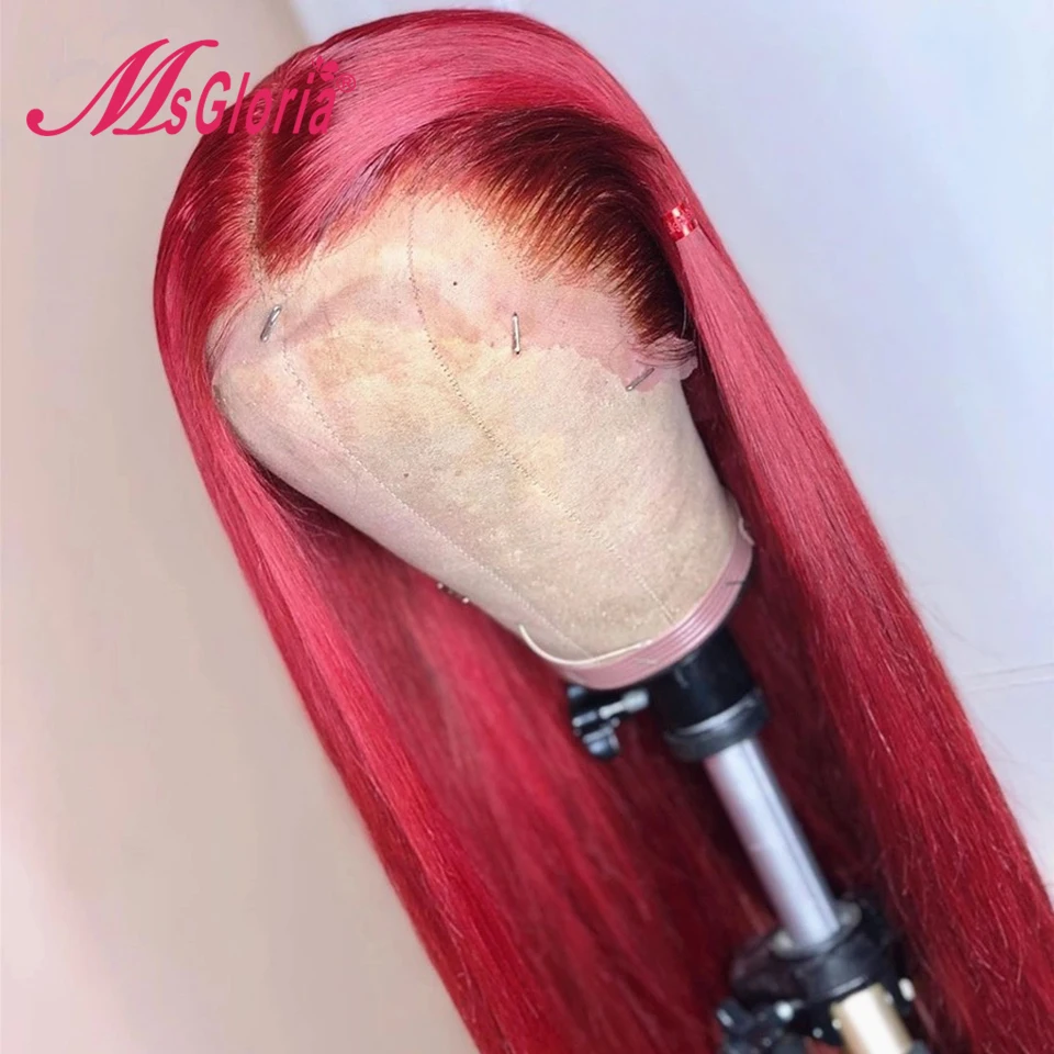 Имбирь оранжево-Цветной Вьющиеся парики из натуральных волос для Для женщин 150