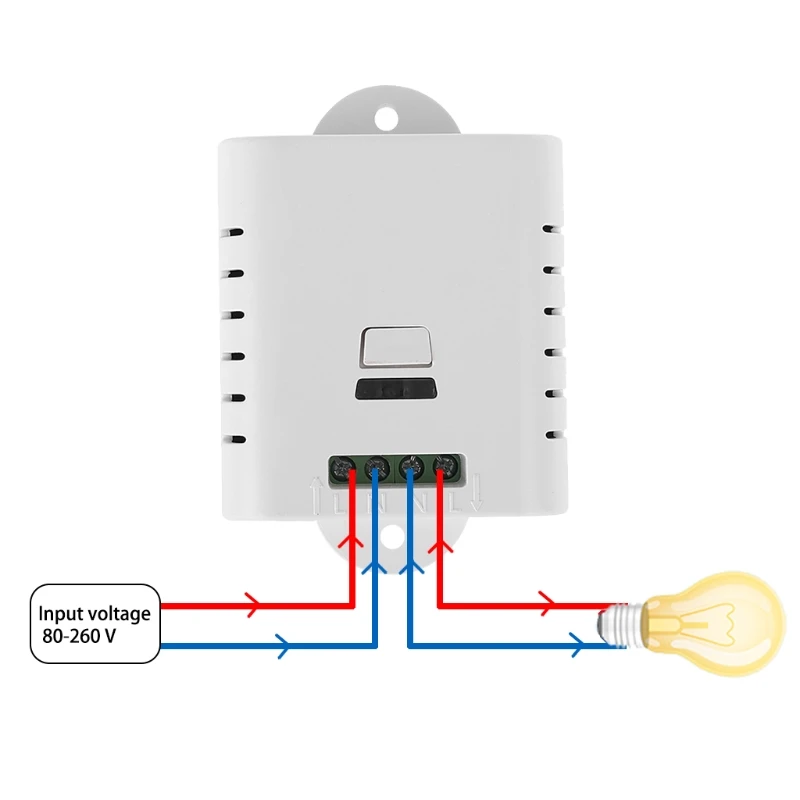 

AC85V-250V Wide Voltage Single Way Switch Wireless Receiver Controller withType 86 panel Remote Remote Control